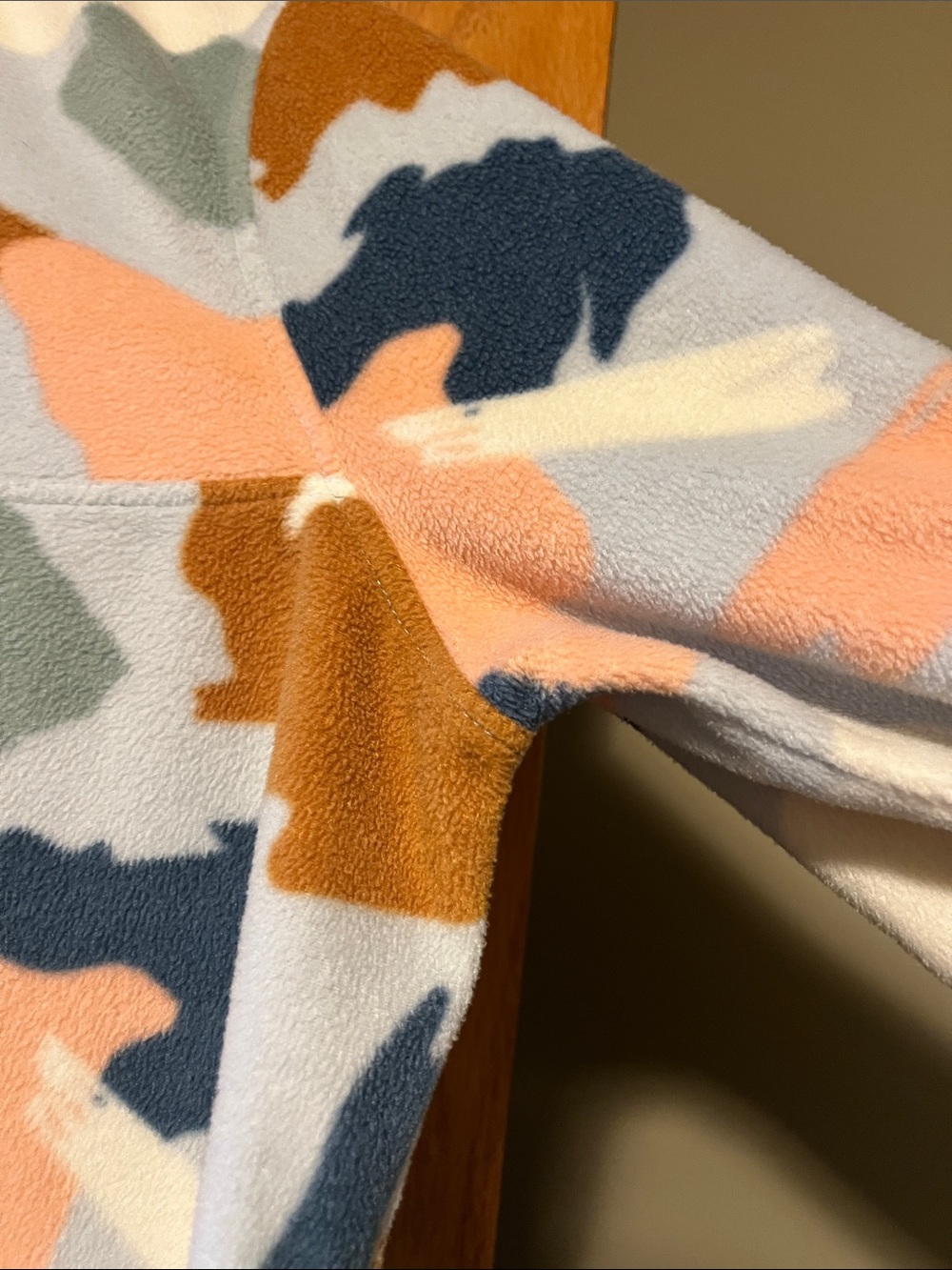 LIFE. INTEGRITY. EARTH® Cozy Fleece Jacket in Sage & Multi Abstract Print - Picture 10 of 14